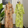 Ensemble Chic 2 Pièces - Marron & Vert