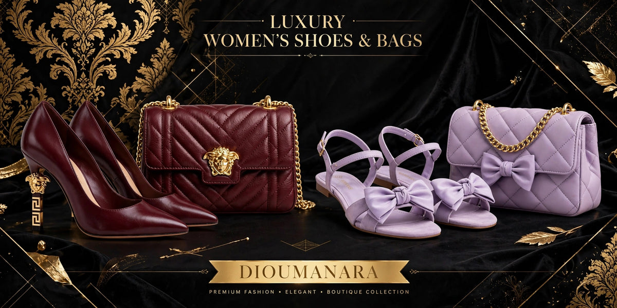 Ensemble Luxe DIOUMANARA - Sac + Talons Bordeaux